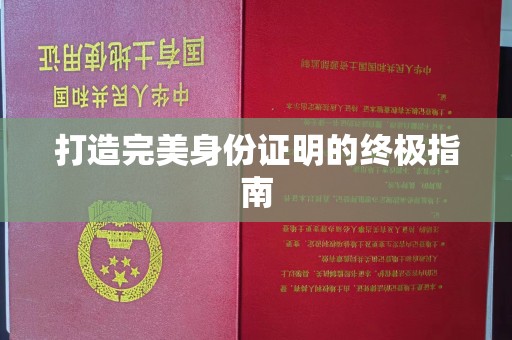 永吉打造完美身份证明的终极指南