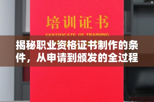 永吉揭秘职业资格证书制作的条件，从申请到颁发的全过程