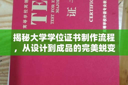 永吉揭秘大学学位证书制作流程，从设计到成品的完美蜕变
