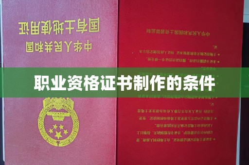 永吉职业资格证书制作的条件